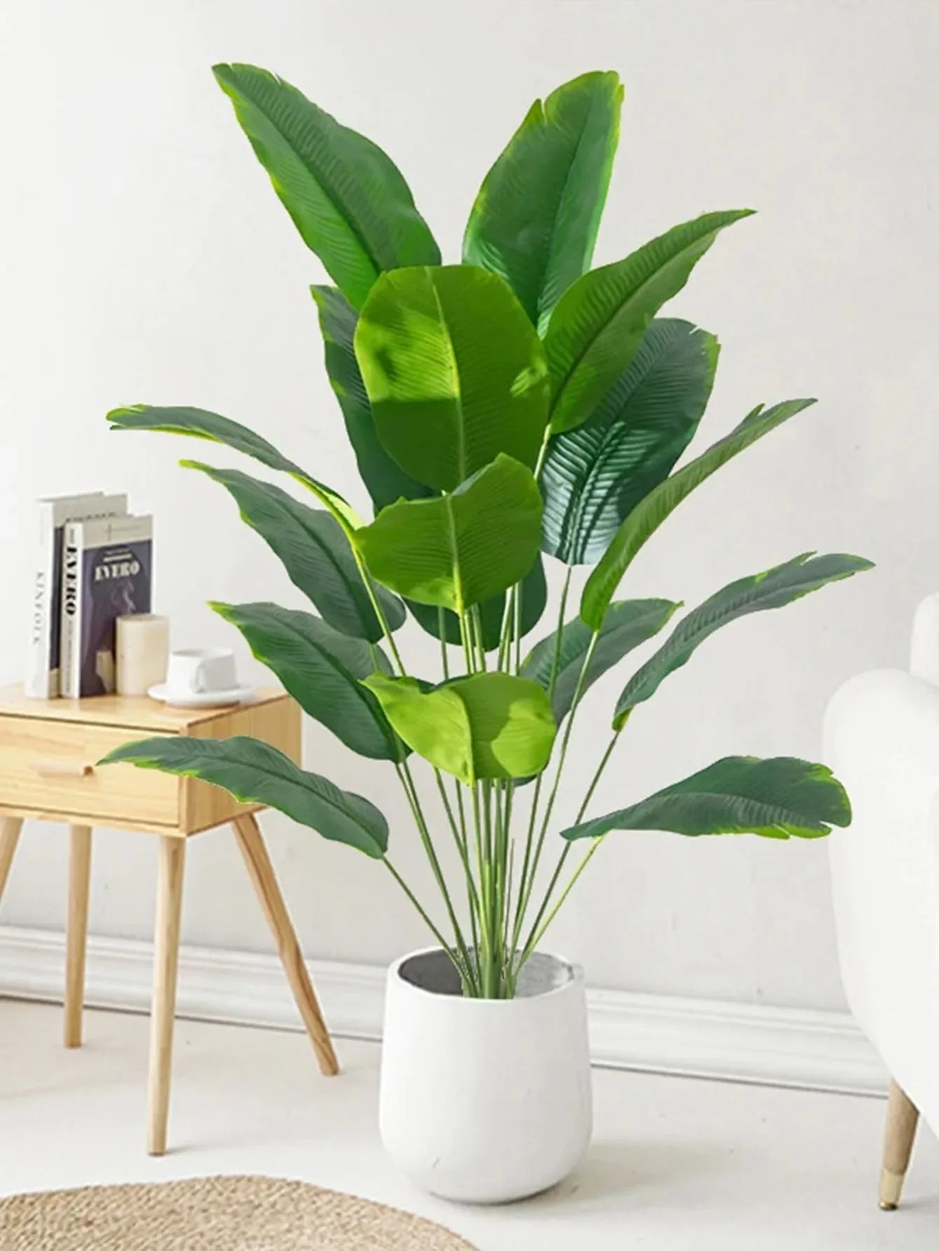 Verde Jardim | Palmeira Artificial Tropical Grande com Folhas de Bananeira – Decoração para Casa e Jardim