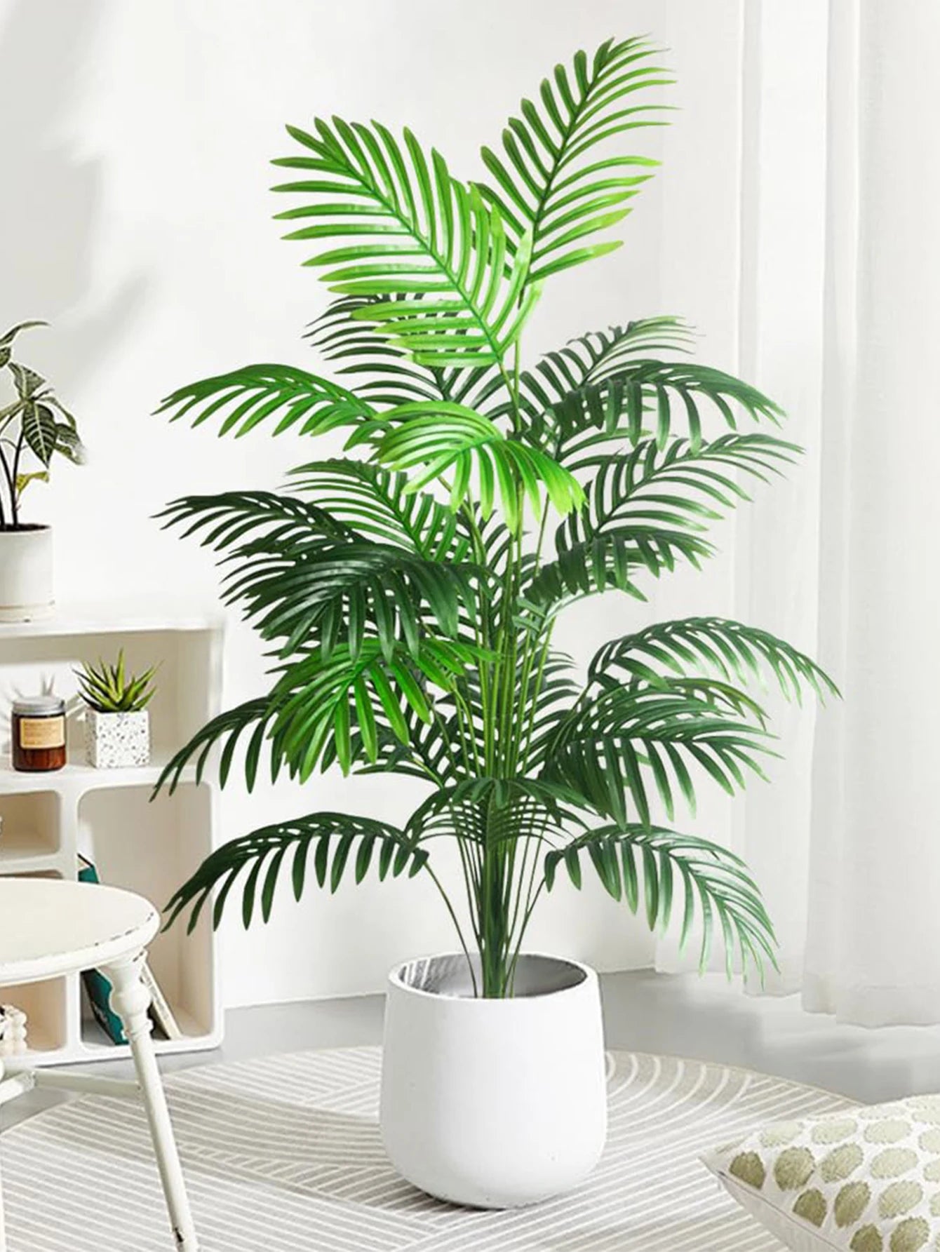 Palmeira Artificial Grande – Decoração Tropical para Ambientes Internos e Externos / verde jardim