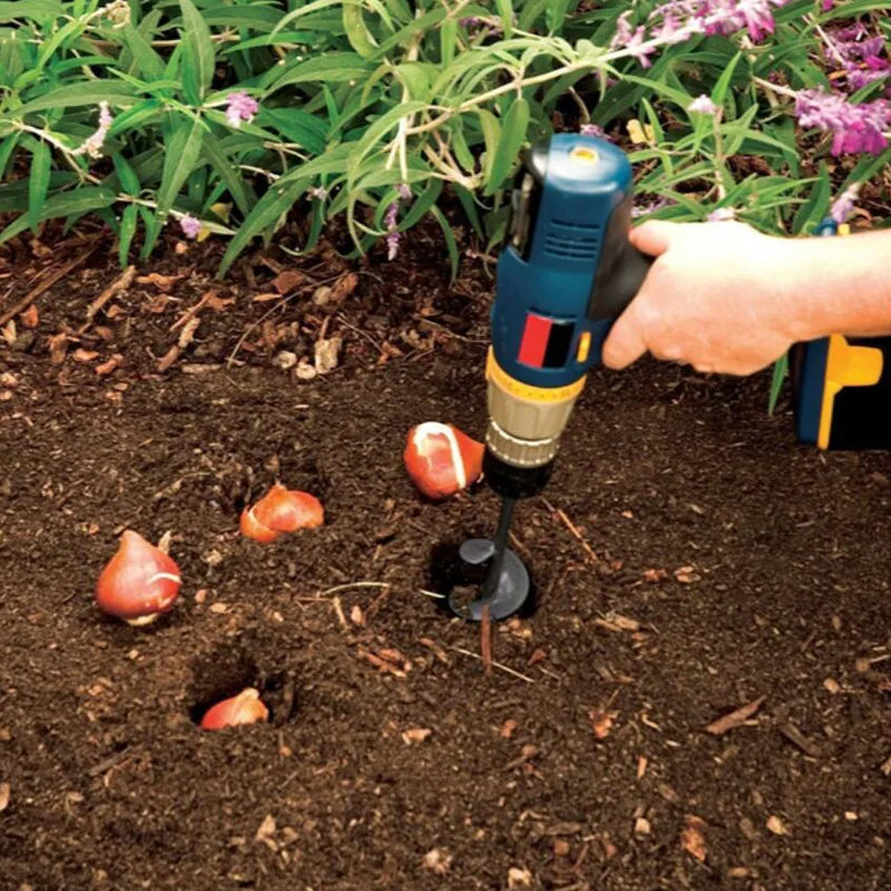 Broca Espiral Verde Jardim - Ferramenta de Jardinagem para Plantio e Escavação