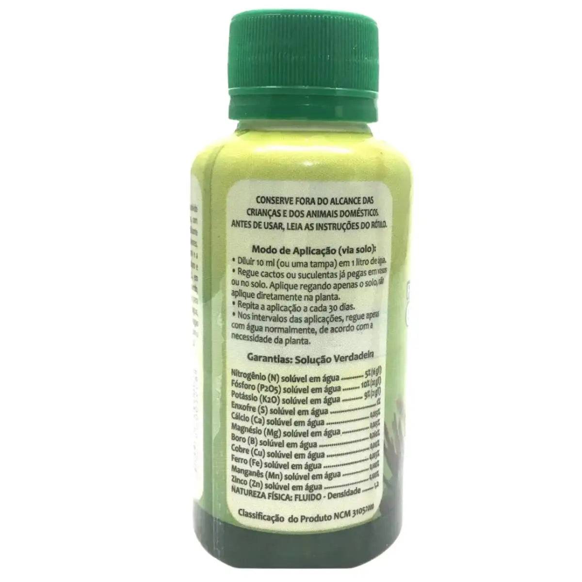 Fertilizante Concentrado para Cactos e Suculentas 120ml - Verde Jardim 