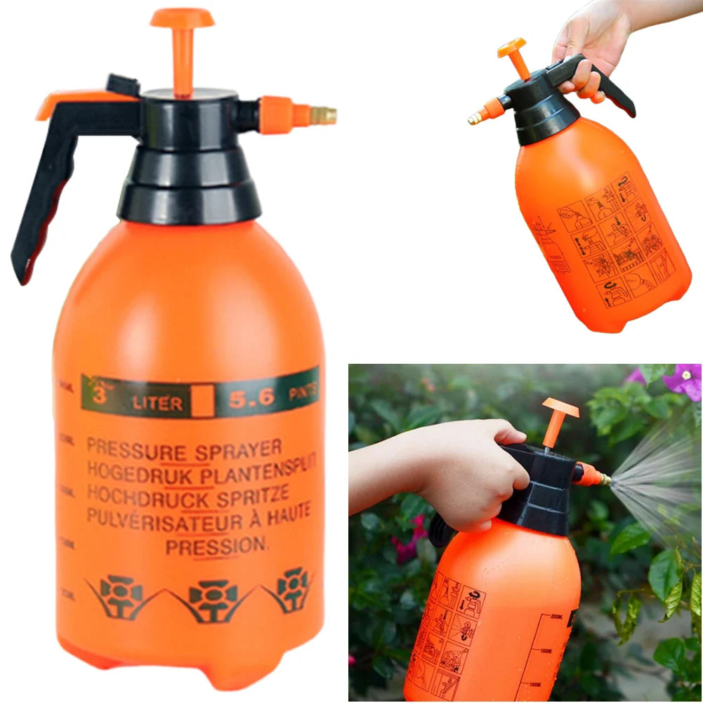 Pulverizador de Jardim Portátil 3L - Pressão Manual com Bico Ajustável