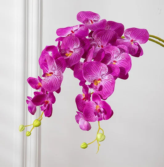 Ramos de Flores Artificiais Phalaenopsis 69cm - Toque Real | Verde Jardim