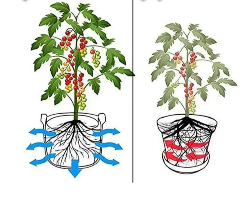 Verde Jardim - Sacos de Plantio em Feltro para Mudas, 5 Unidades (3/4/5/7/10 Galões) para Jardinagem e Hortas Domésticas