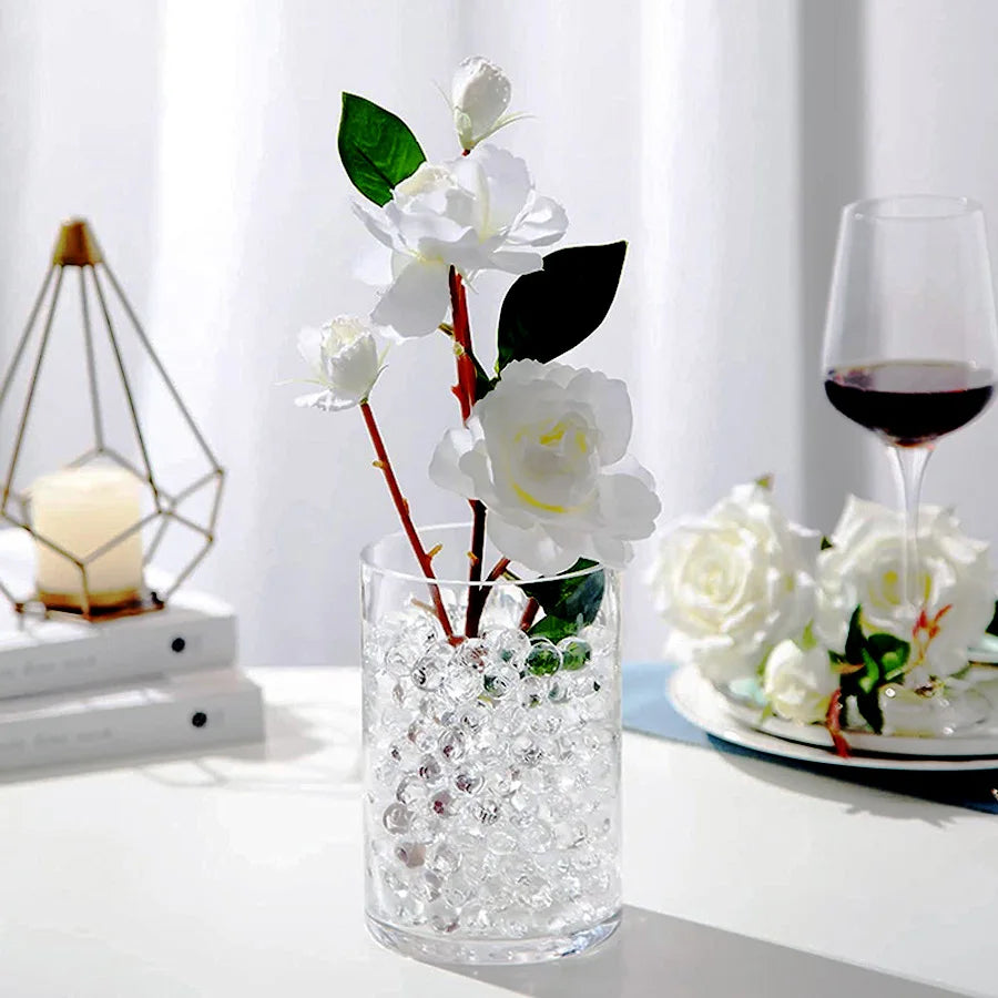 Cristais de Gel para Decoração e Plantas - 2000 Pérolas Transparentes para Vasos, Casamentos e Festas