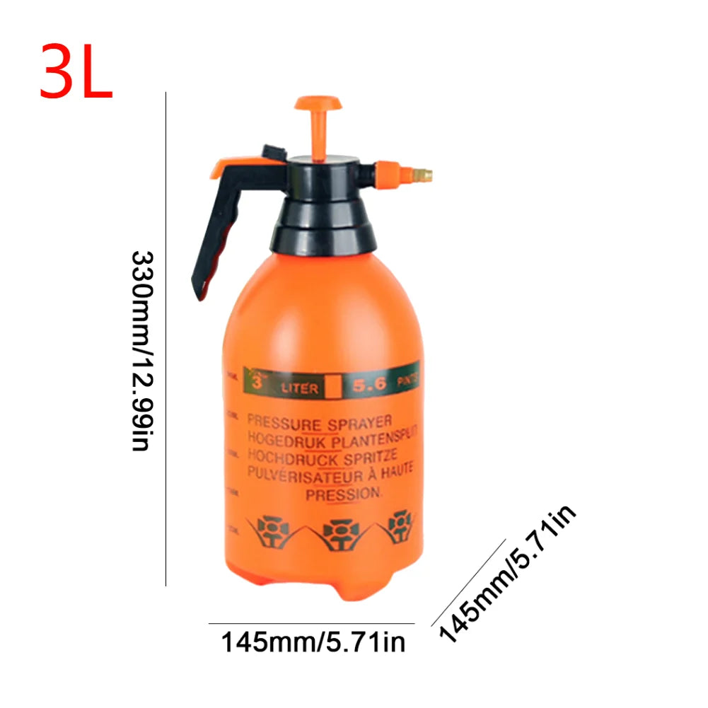 Pulverizador de Jardim Portátil 3L - Pressão Manual com Bico Ajustável