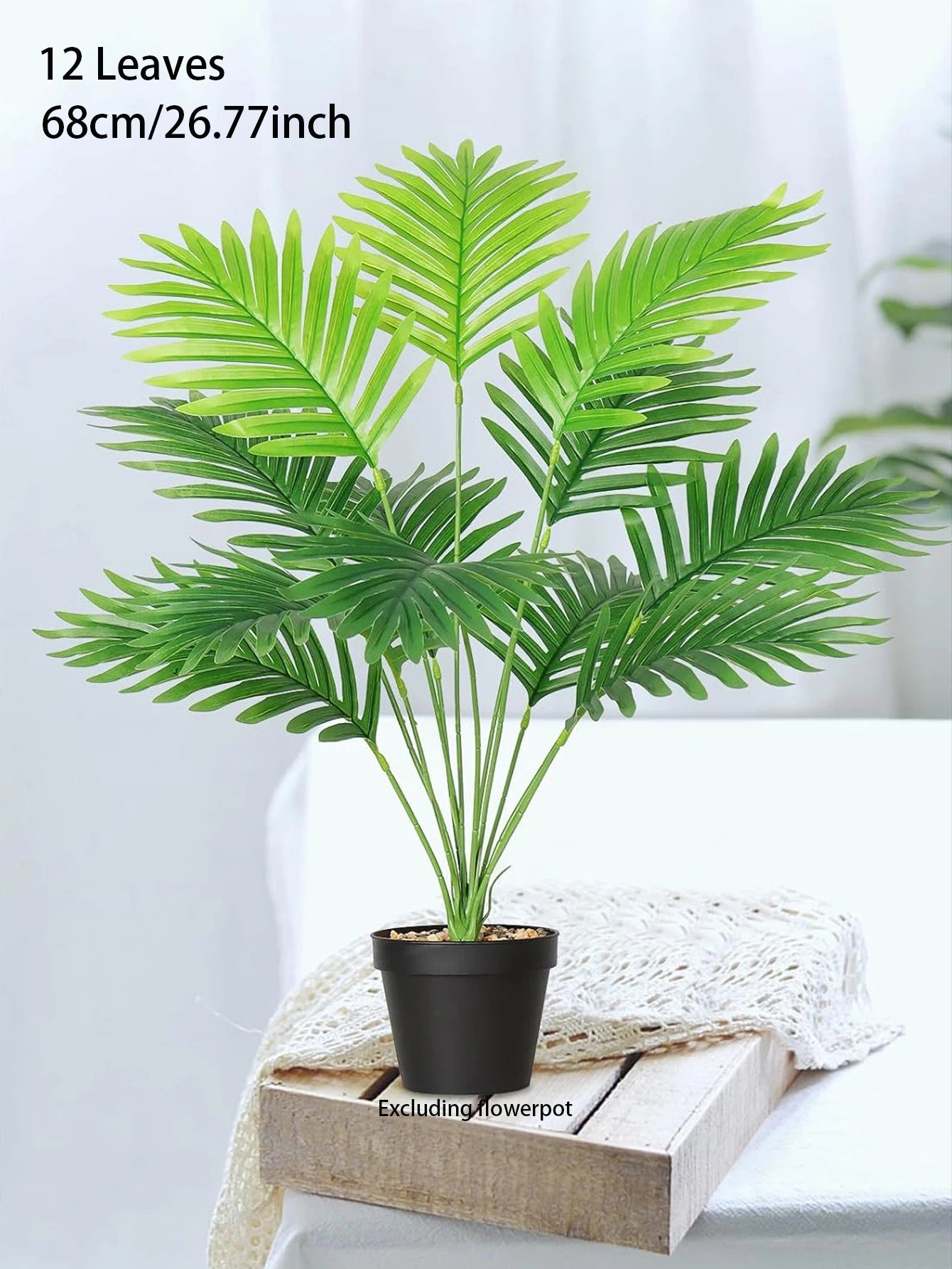 Palmeira Artificial Grande – Decoração Tropical para Ambientes Internos e Externos / verde jardim