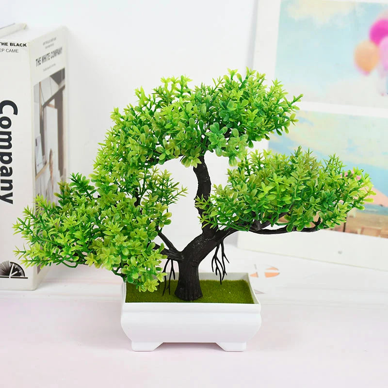 Bonsai Artificial em Vaso - Verde Jardim