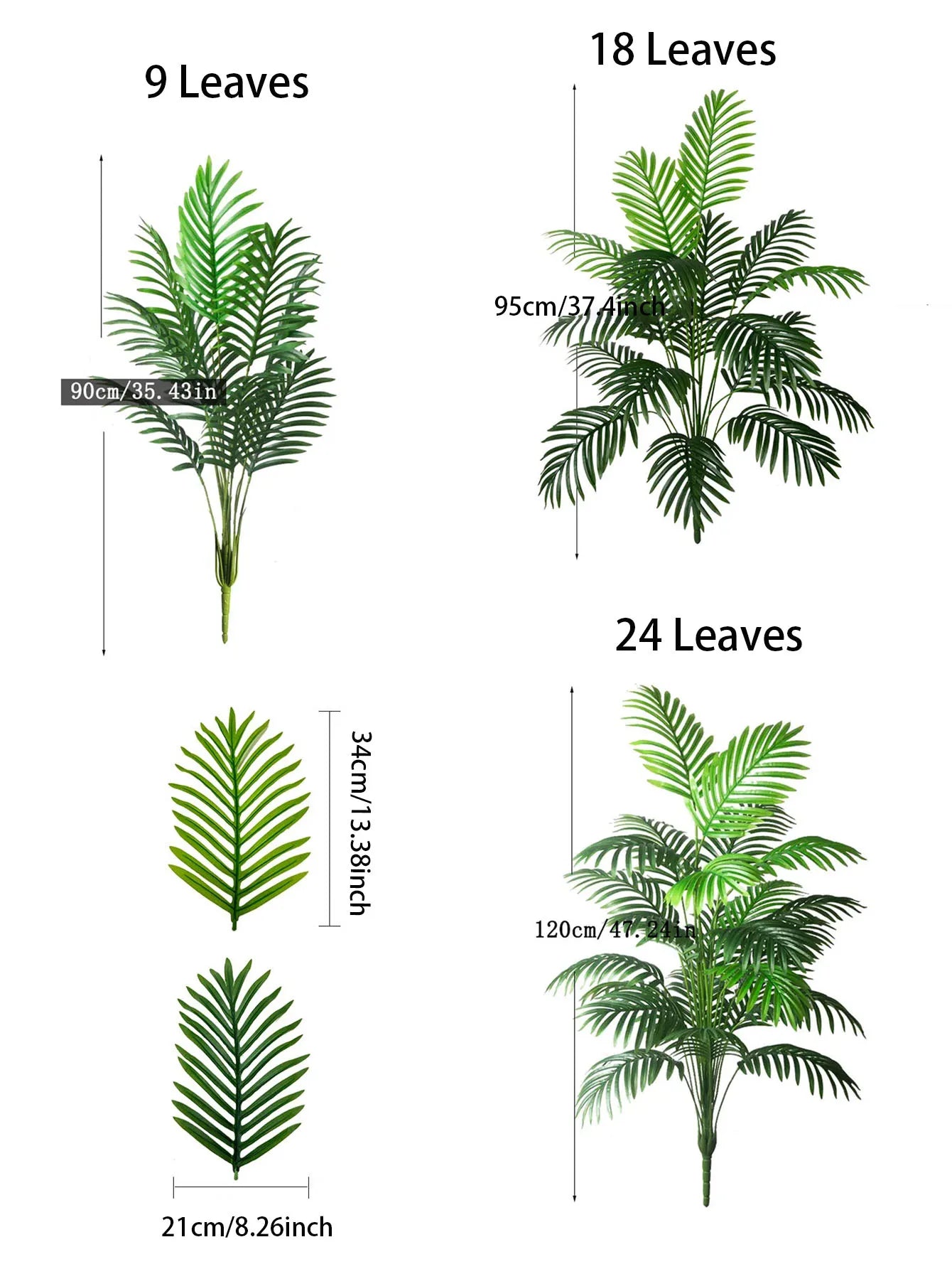 Palmeira Artificial Grande – Decoração Tropical para Ambientes Internos e Externos / verde jardim