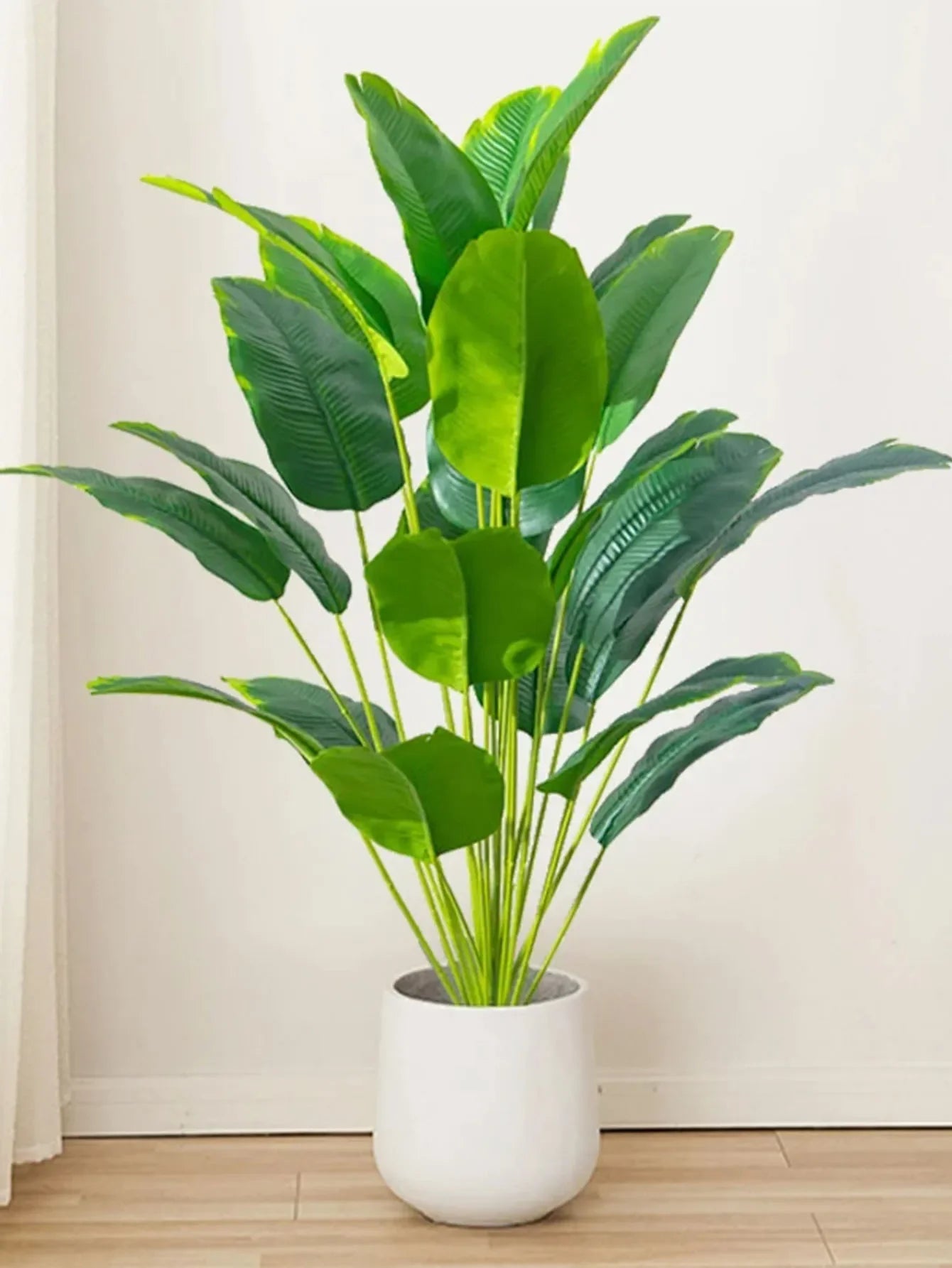 Verde Jardim | Palmeira Artificial Tropical Grande com Folhas de Bananeira – Decoração para Casa e Jardim